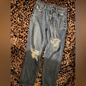 American eagle ripped mom jeans